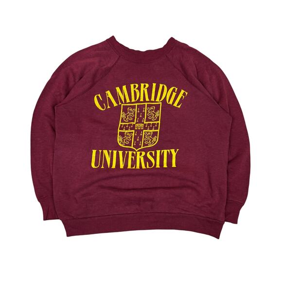 Artex Other - Vintage 80s Cambridge University Crest Raglan Crew Sweatshirt Men's M
